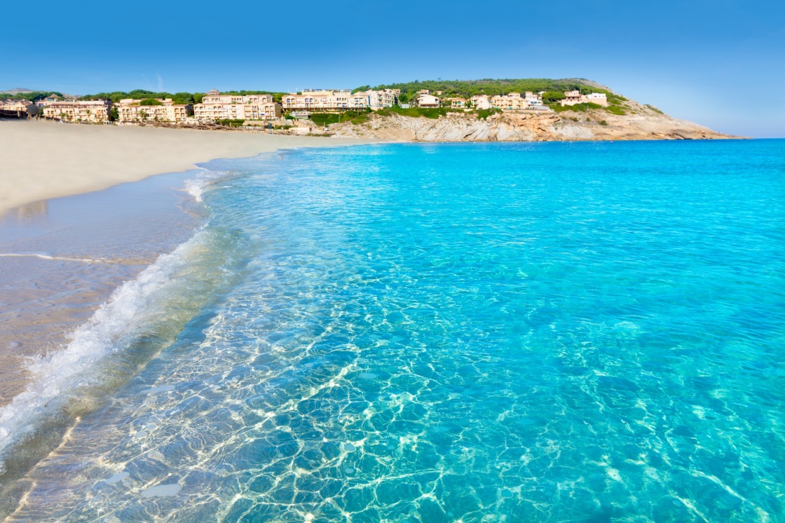 Majorca Cala Mesquida beach in Mallorca Balearic Islands of Spain