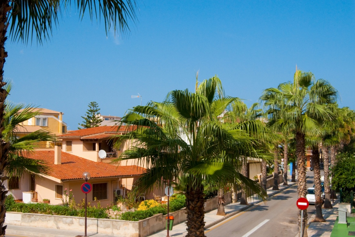 'Street of Can Picafort, Majorca island, Spain' - Majorca
