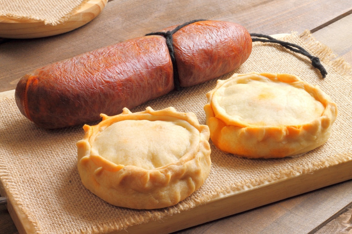 Panades and sobrasada, traditional products from Majorca, Spain