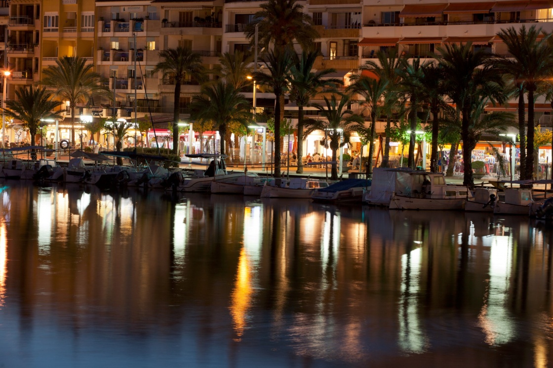 'Alcudia marina at night. Majorca, Spain' - Majorca