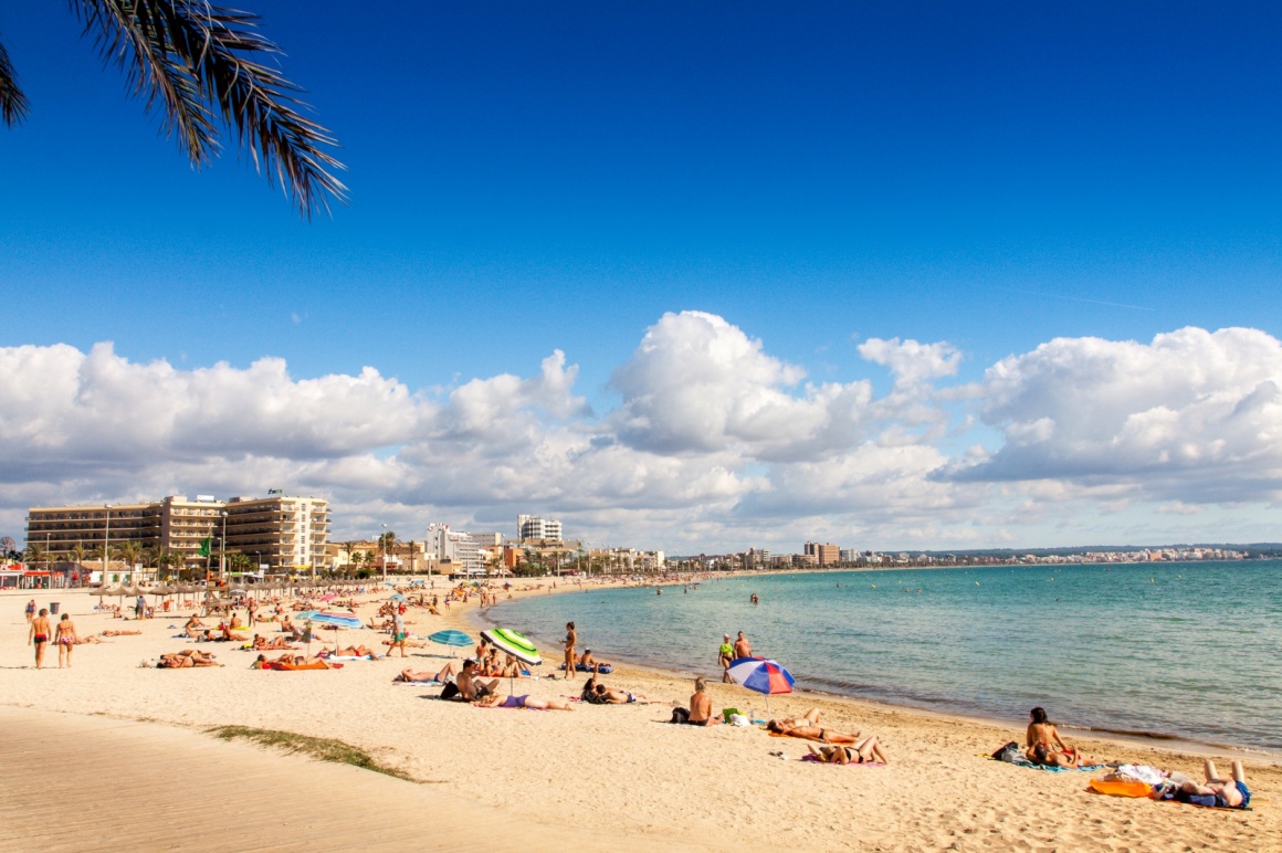 'Platja de Palma Beach, Mallorca, Balearic Islands, Spain' - Majorca